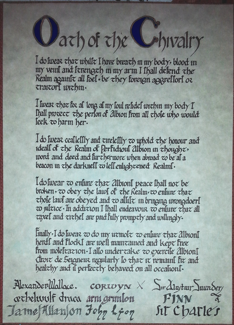 Oath of the Chivalry of Albion